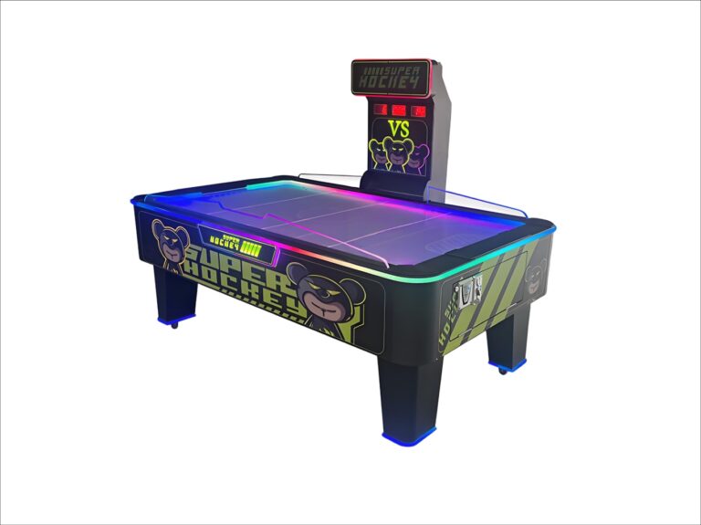 Table de hockey sur air interactive à pièces